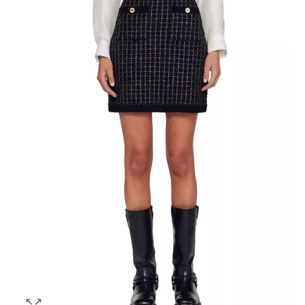 Sandro Vella Textured Knit Skirt